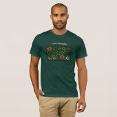 Benutzerdefiniertes Trading-Chart Bitcoin-Kerzenha T-Shirt (Vorne ganz)