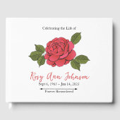 Benutzerdefiniertes Trauer-Gästebuch Gästebuch (Vorderseite)