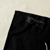 Benutzerdefiniertes Trendy Stilvolle Monogram Name Strandtuch (Beispiel)