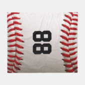 Benutzerdefiniertes Trikotnummer-Baseballspieler-D Fleecedecke (Vorderseite (Horizontal))