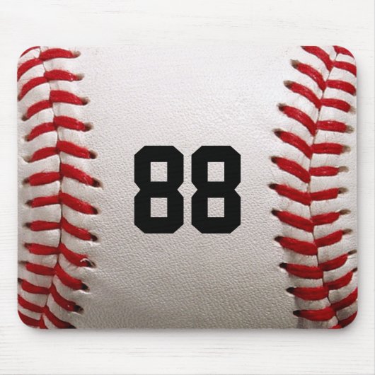 Benutzerdefiniertes Trikotnummer-Baseballspieler-D Mousepad (Vorne)