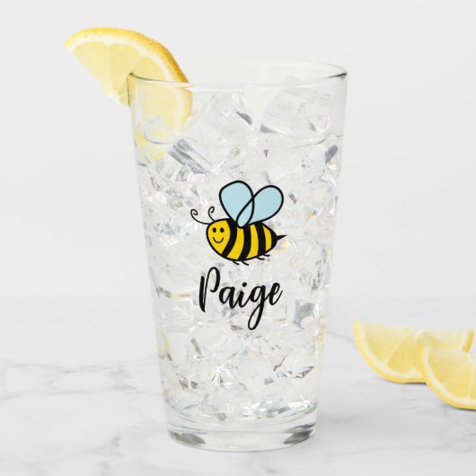 Benutzerdefiniertes Trinkglas mit süßem animiertem Glas (Vorderseite Ice)