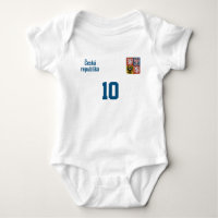 Benutzerdefiniertes Tschechien-Outfit mit Name & N