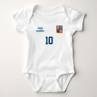Benutzerdefiniertes Tschechien-Outfit mit Name & N Baby Strampler