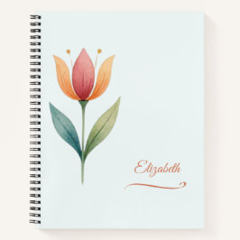 Benutzerdefiniertes Tulpen-Notizbuch Notizblock