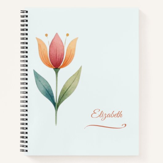 Benutzerdefiniertes Tulpen-Notizbuch Notizblock (Vorderseite)