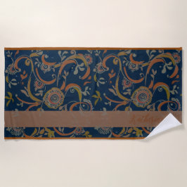 Benutzerdefiniertes Tumeric + Ingwer Swirl Motiv Strandtuch