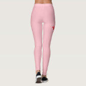 Benutzerdefiniertes Turndesign über Blush-Pink Leggings (Rückseite)