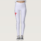 Benutzerdefiniertes Turndesign über Lavendel Leggings (Vorderseite)