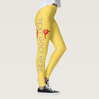 Benutzerdefiniertes Turnen Namensdesign über Senfg Leggings