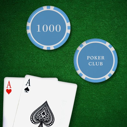 Benutzerdefiniertes Turnierspiel Wert 1000 Light B Pokerchips
