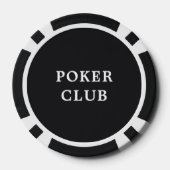 Benutzerdefiniertes Turnierspiel Wert 100 Schwarz Pokerchips (Rückseite)
