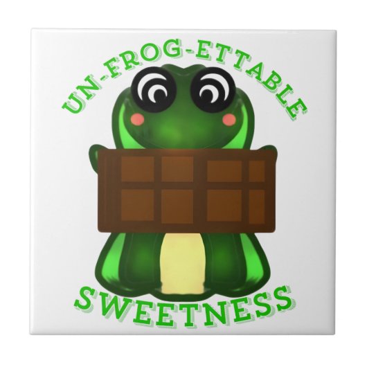Benutzerdefiniertes Un-frog-ettable Süßigkeits-Fro Fliese (Vorderseite)