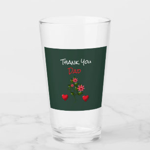 Benutzerdefiniertes und personalisiertes Blumenges Glas