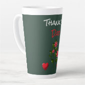 Benutzerdefiniertes und personalisiertes Blumenges Milchtasse (Linke Ecke)