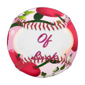 Benutzerdefiniertes und personalisiertes Kirsch-Sc Baseball (Vorderseite)