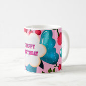Benutzerdefiniertes und personalisiertes Kirsch-Sc Kaffeetasse (VorderseiteRechts)