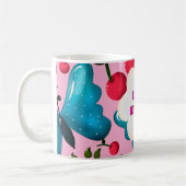 Benutzerdefiniertes und personalisiertes Kirsch-Sc Kaffeetasse (Links)