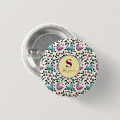Benutzerdefiniertes und personalisiertes Vögel-Mus Button (Vorne & Hinten)