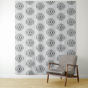Benutzerdefiniertes Unternehmens-Logo-Muster als H Wandteppich