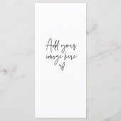 Benutzerdefiniertes Unterschreiben Hochzeitkarte A Menükarte (Rückseite)