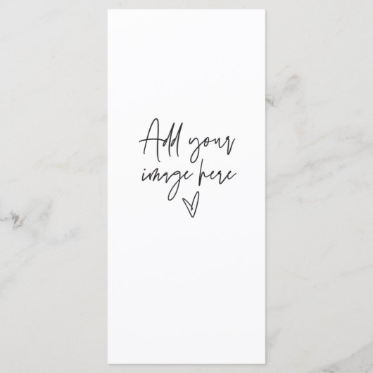 Benutzerdefiniertes Unterschreiben Hochzeitkarte A Menükarte (Rückseite)