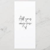 Benutzerdefiniertes Unterschreiben Hochzeitkarte A Menükarte (Vorderseite)