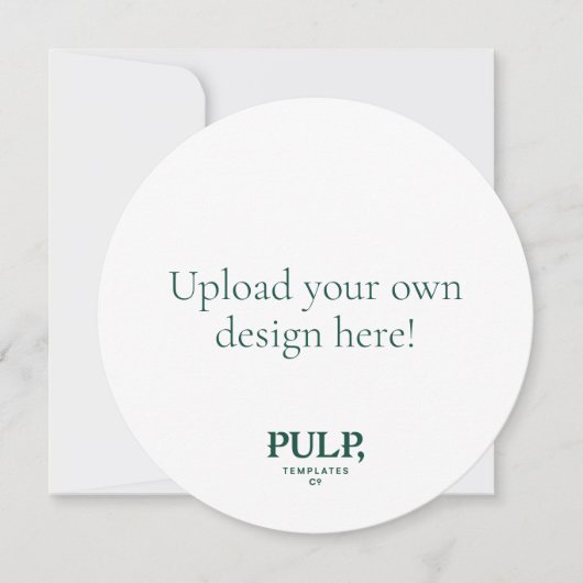 Benutzerdefiniertes Upload Ihres eigenen Round-Men Einladung (Vorderseite)