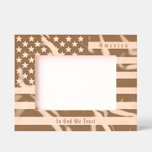 Benutzerdefiniertes US-Motto und Vintag geflochten Geätzte Rahmen (Vorderseite)