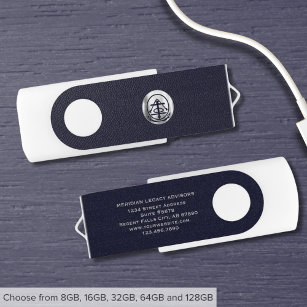 Benutzerdefiniertes USB-Laufwerk für Blau und Silb USB Stick