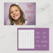 Benutzerdefiniertes Valentin für Kinder mit Word-S Mitteilungskarte (Vorne/Hinten)