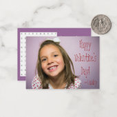 Benutzerdefiniertes Valentin für Kinder mit Word-S Mitteilungskarte (Vorderseite/Rückseite Beispiel)