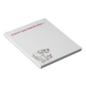 Benutzerdefiniertes Valentinhorn-Notepad Notizblock (angewinkelt)