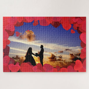 Benutzerdefiniertes Valentinstag-Jigsaw-Puzzle mit Puzzle