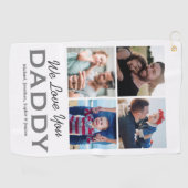 Benutzerdefiniertes Vater-Foto Golfhandtuch (Horizontal)