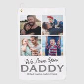 Benutzerdefiniertes Vater-Foto Golfhandtuch (Vorderseite)