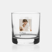 Benutzerdefiniertes Vater-Foto | Personalisierter Whiskyglas (Vorderseite)