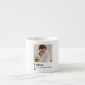Benutzerdefiniertes Vater-Foto | Personalisiertes  Espressotasse (Vorderseite)