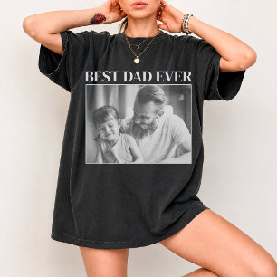 Benutzerdefiniertes Vatertag 2026 Foto Personalisi T-Shirt