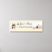 Benutzerdefiniertes Verlobung-Geschenk Leinwanddruck (Vorderseite)