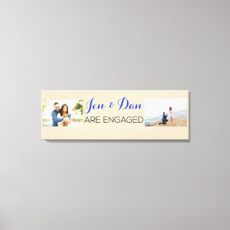 Benutzerdefiniertes Verlobung-Geschenk Leinwanddruck