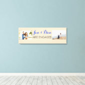 Benutzerdefiniertes Verlobung-Geschenk Leinwanddruck (Insitu (Holzboden))