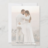 Benutzerdefiniertes Verlobung Ring Foto verblasst Save The Date (Rückseite)