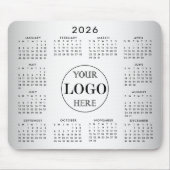 Benutzerdefiniertes verschwommenes graues Logo für Mousepad (Vorne)