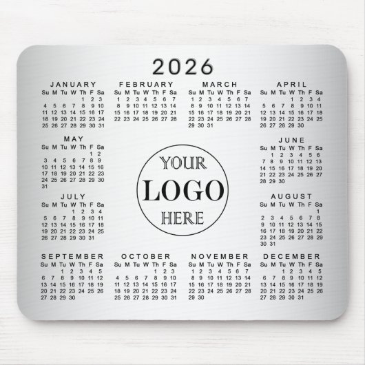 Benutzerdefiniertes verschwommenes graues Logo für Mousepad (Vorne)