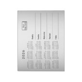 Benutzerdefiniertes verschwommenes graues Logo für Notizblock (Rotiert)