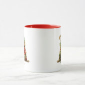 Benutzerdefiniertes verziertes Monogramm A Weihnac Tasse (Zentrum)