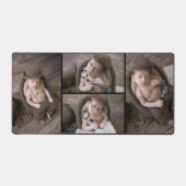 Benutzerdefiniertes Vierer-Fotocollage-Schreibtisc Schreibtischunterlage (Vorderseite)