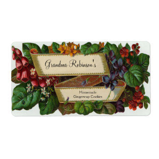 Benutzerdefiniertes Vintage-Blumen-Einmachglas, ha