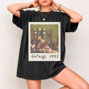 Benutzerdefiniertes Vintage-Familiengeburtstagsfot T-Shirt